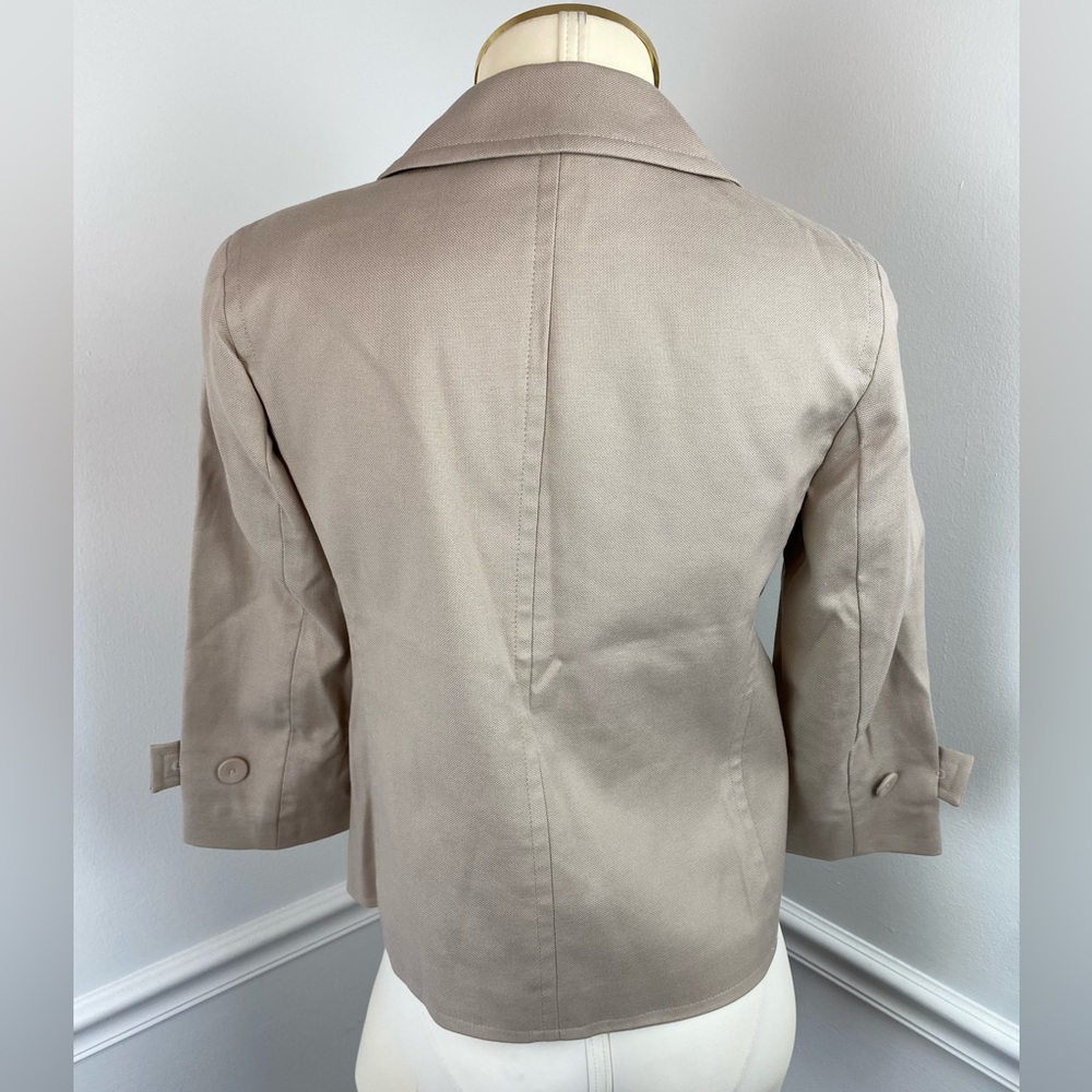 TALBOTS Petites Beige Jacket/Blazer | Size 2P - Picture 5 of 11